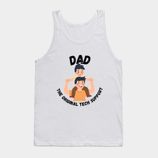 Tech-Savvy Dad: Guiding the Future Generation - Light Colors Tank Top by Layer8